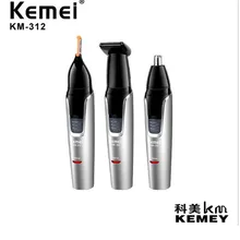 Kemei электрический триммер для носа KM-312 триммер для бровей Триммер 3 в 1 триммер для бороды