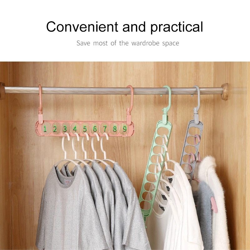 Practical Multi-Door Holder Circle Hanger Clothes Drying Rack Multifunction Plastic Scarf Hanger Clothes Hangers Luggage Racks