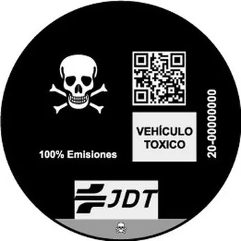 

VINYL ADHESIVE BUMPER SKULL DISTINCTIVE ENVIRONMENTAL CAR VEHICLE TOXICO jdt
