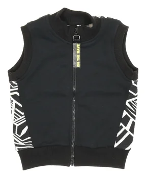 

Vest with a hood, black/padding