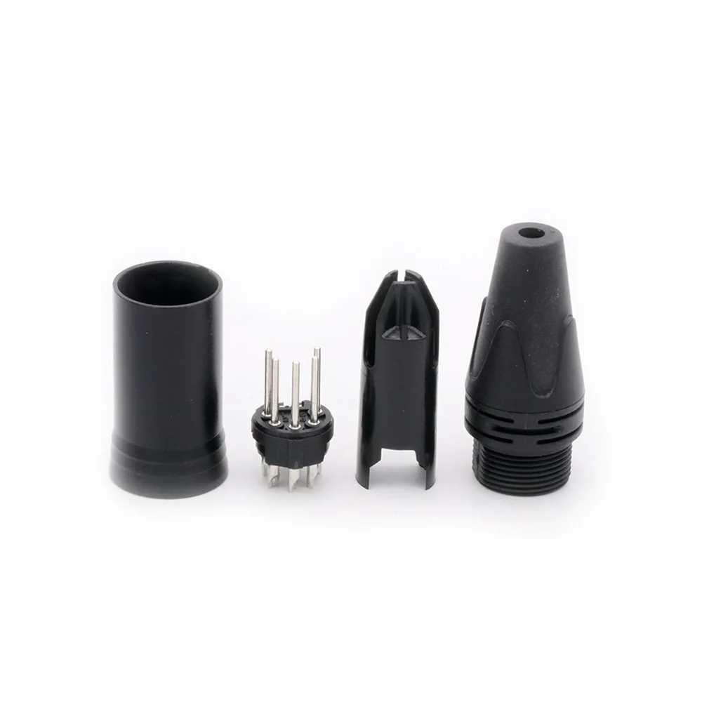 5 핀 XLR 수 플러그 커넥터, 니켈 도금 5 극 XLR 플러그 마이크 잭, 마이크 케이블 단자 오디오 커넥터, 10 개
