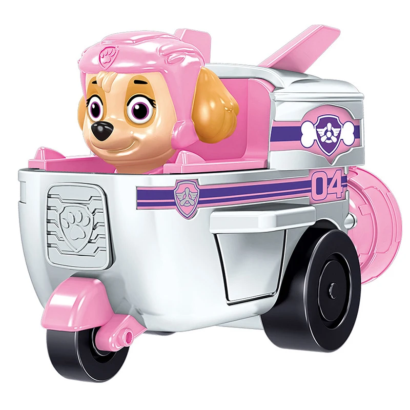 Paw Patrol Toys Dog Puppy Pull Back Car Toy ABS Action Figures Model Patrolling Canine Kids Toys for Children Birthday Gifts