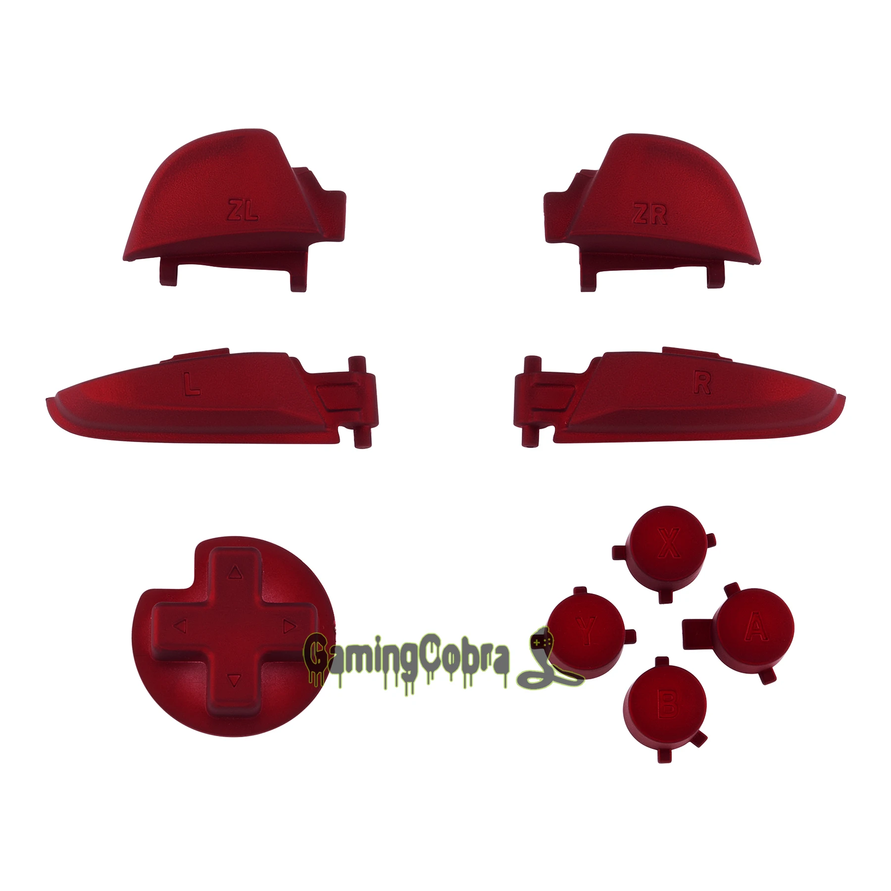 Мягкий Сенсорный Красный ремонт ABXY D-pad ZR ZL L R ключи Замена Полный набор кнопок w/инструменты для nintendo Switch Pro контроллер