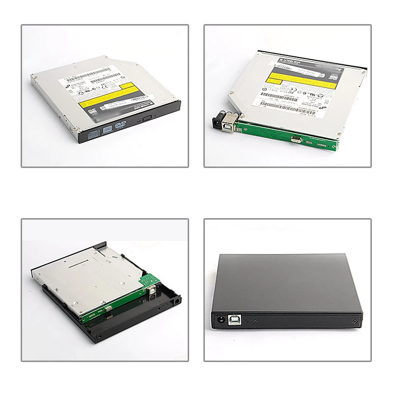 Mobile optical drive DVD-RW / CD-RW notebook external case USB2.0 optical drive recorder mobile protective case cd dvd drive