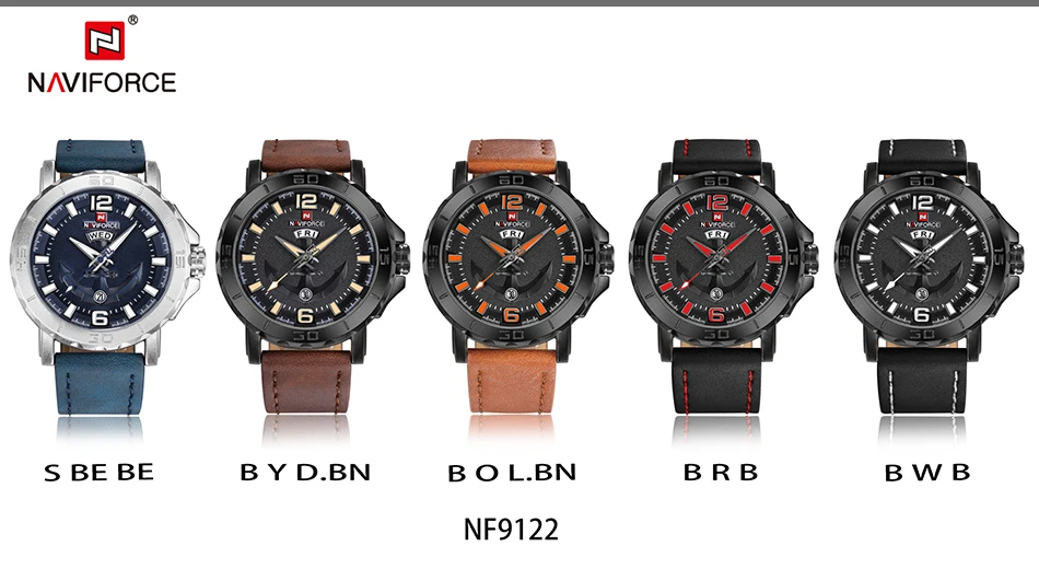 NAVIFORCE Men's Fashion Business Quartz Wristwatches Creative Sports Watches Men Luxury Brand Watch Clock Male Relogio Masculino