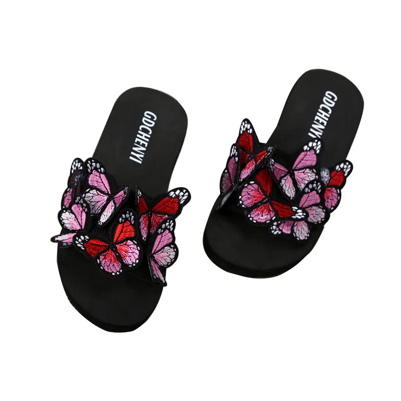 

Womens Ladies Fashion Bow Knot Platform Beach Slippers Flat Charm Sandals Sildes Shoes