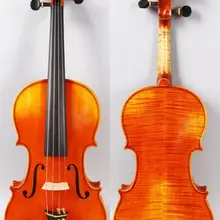 Скрипка 4/4 ручная работа Страдивари Advance пламя Кленовая ель с футляром лук#3160