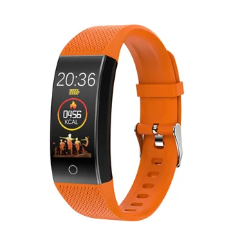 

Men Women IP68 Waterproof Portable Thermometer APP Control Heart Rate Monitoring Smart Watch With User Manual USB Rechargeable