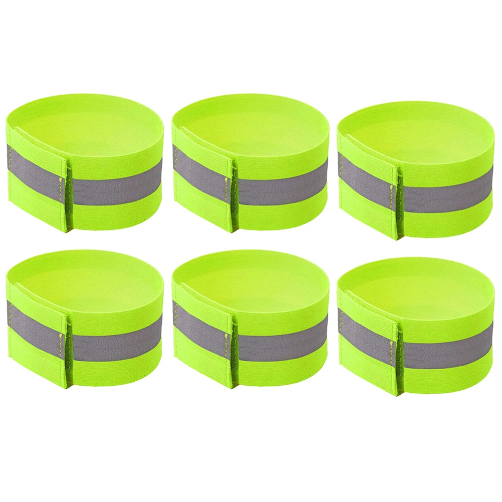 

2/4/6Pcs Reflective Bands for Wrist Arm Ankle Leg High Visibility Reflective Running Gear Safety Riding Belt Wrist Leg Straps