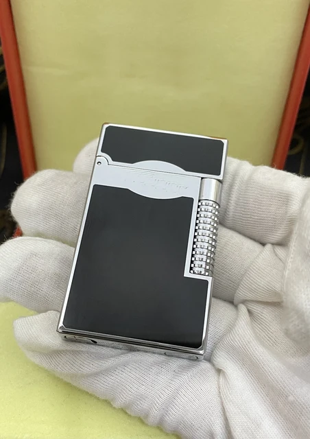 100% brand new made in China retro original DuPont bright sound lighter windproof lighter electronic lighter Silver