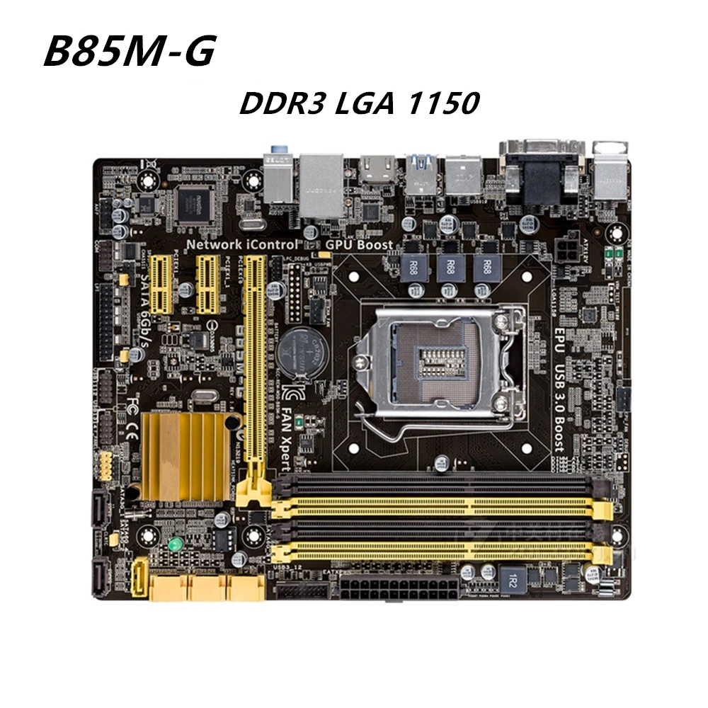 Материнская плата для настольного компьютера ASUS B85M-G материнская DDR3 LGA 1150 ПК |