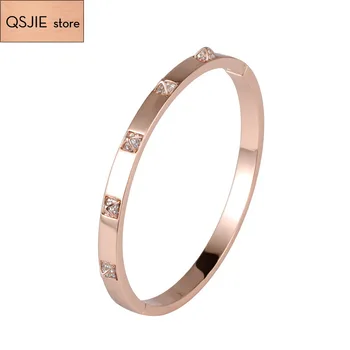 

High Quality SWA. Water Rose Golden Goddess Temperament Pyramid Bracelet