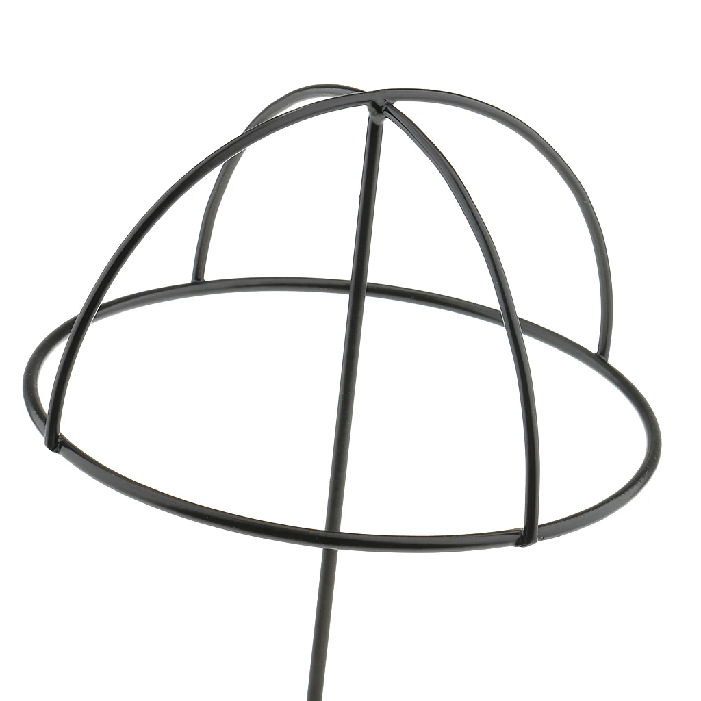 2 Pieces Hat Stands Table Top, Decorative Wig Stand Holder, Hat Rack Stand Metal Shelf Hanger Display Tools