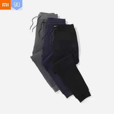 Xiaomi MIjia Youpin 90 очков мужские плюс бархатные теплые брюки двухслойная ткань удобная и теплая флисовая подкладка