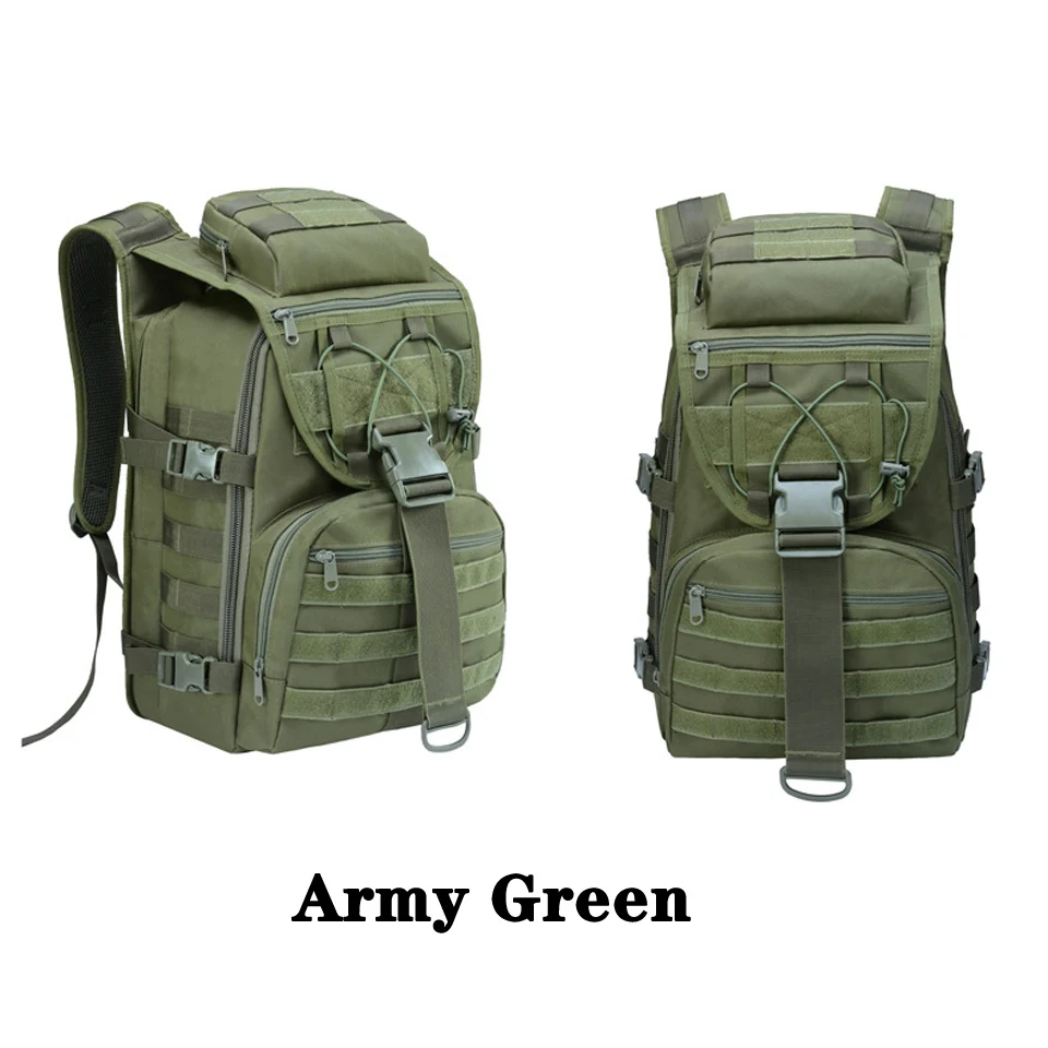 Military Assault Backpack Molle Tactical Bag Army Bag Outdoor Hiking Camping Rucksack Waterproof Bag Hunting Fishing Backpacks