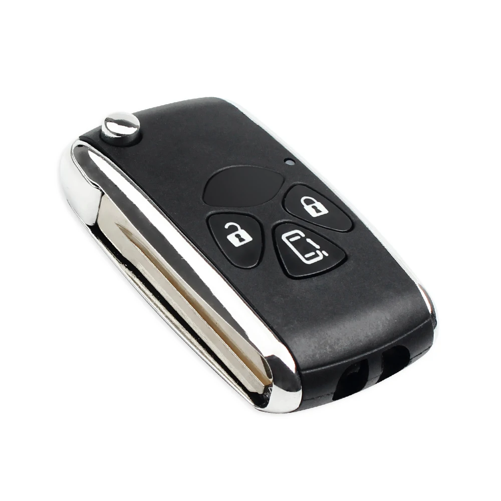 KEYYOU дистанционный корпус автомобиля складной Флип ключ чехол для Toyota Camry Yaris Corolla RAV4 Hilux Vitz Crown Avalon Venza REIZ Toy43 Blade