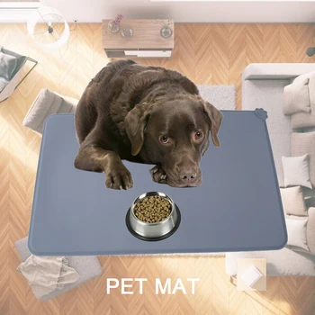 

Waterproof Dog Cat Food Mat Silicone Pets Bowl Drinking Feeding Pad Placemats Household Pets Practical Parts Supplies