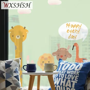 

Custom Size Static Cling Glass Film Cartoon Animals Decorative Privacy Protection Window Cover For Children's Room Kindergarten