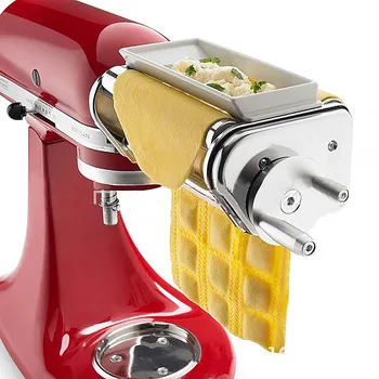 

KRAV Ravioli Maker Attachment for Kitchen Stand Mixers Pie Pasta Roller Noodle Maker Machine Household Stainless Steel