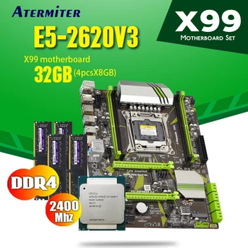 

atermiter X99 motherboard set with Xeon E5 2620 V3 4pcs * 8GB = 32GB 2400MHz DDR4 memory