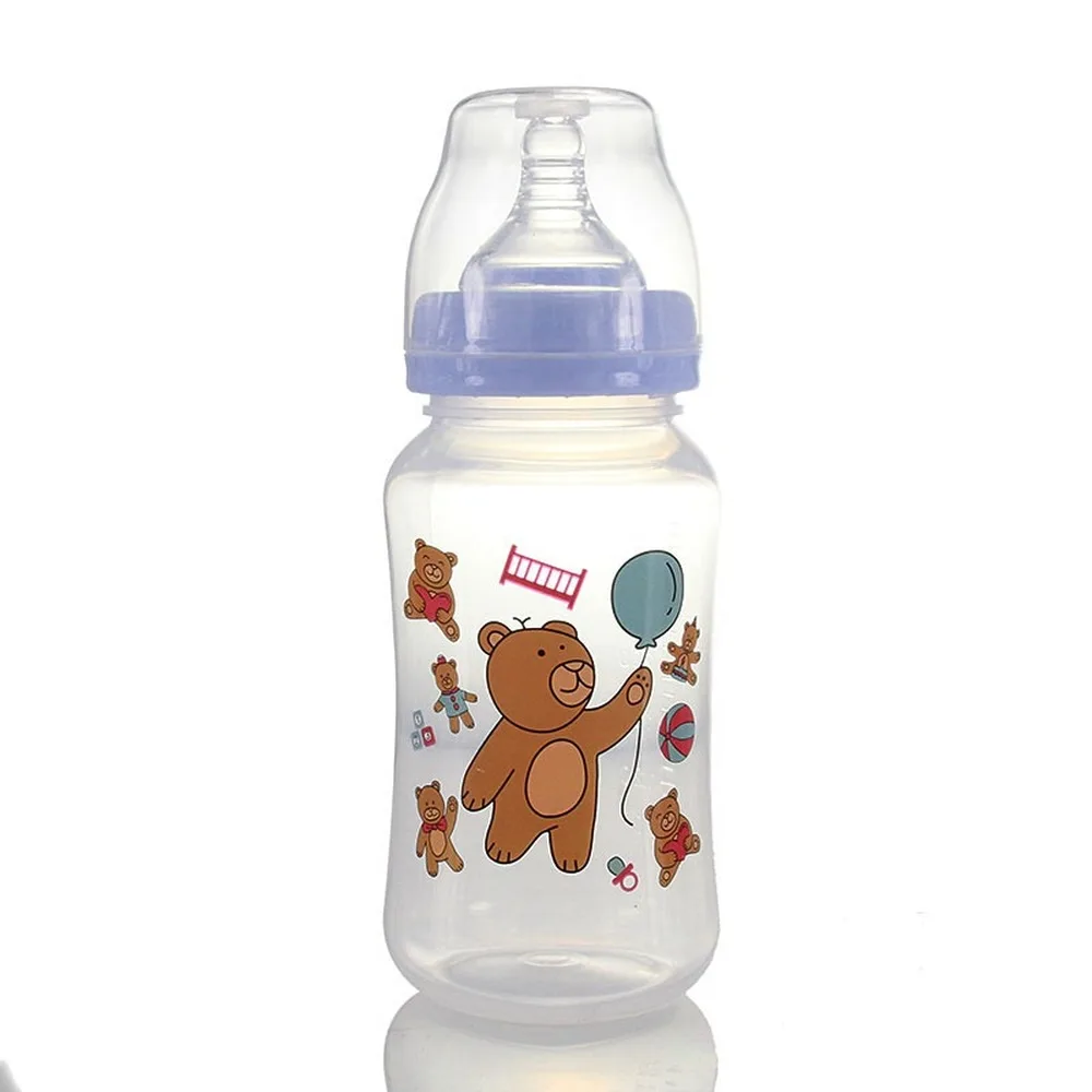 320mL Newborn Children Infant Baby Boy Girl Wide Mouth PP Feeding Bottle Drinking Water Breast-like Feeling