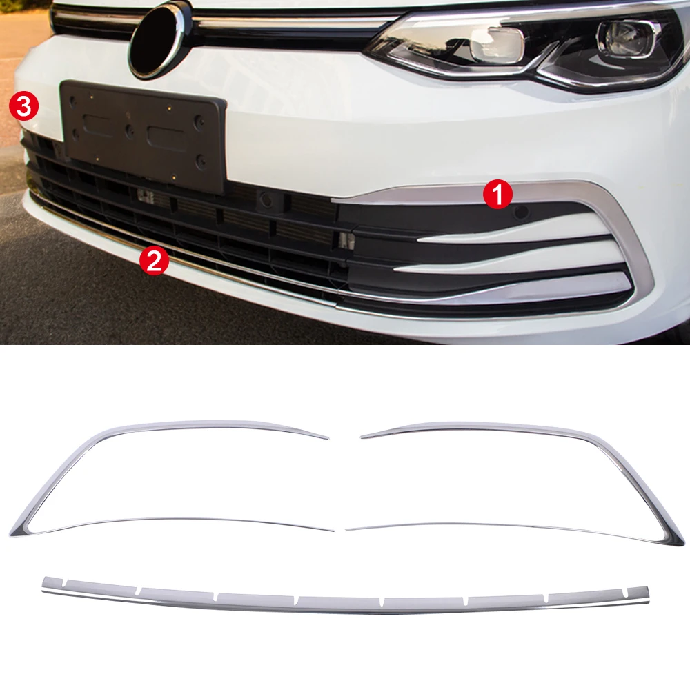 Car Products Fit for Volkswagen Golf 8 MK8 2020 2021 Accessories Front Head Light Eyelid