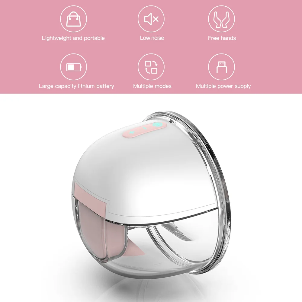 YOUHA Wearable Hands Free Electric Breast Pump Silent Breast Pump 3 Modes 9 Levels of Suction 150ML Large Capacity UK PLUG 6