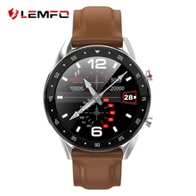 LEMFO, новинка, PPG+ ECG, умные часы для мужчин, Полный Круглый сенсорный экран, Bluetooth, вызов, Ip68, водонепроницаемый ремешок, сменные умные часы