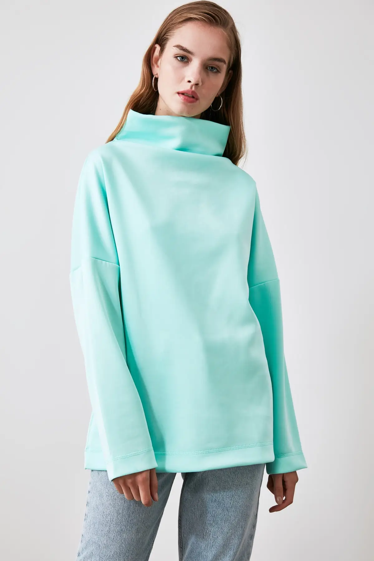 Trendyol Submersible Fabric Knitted Sweatshirt TWOAW20SW0030 | Женская одежда