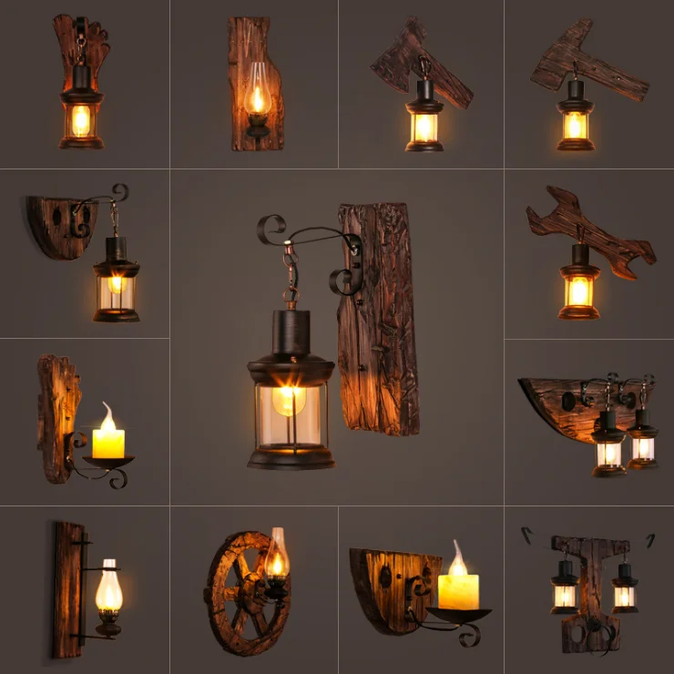 Retro industrial Style wall lamp Industry Steam Punk Water Pipe Wall Sconce Wall Light  110V-240V E26/27 Bulbs