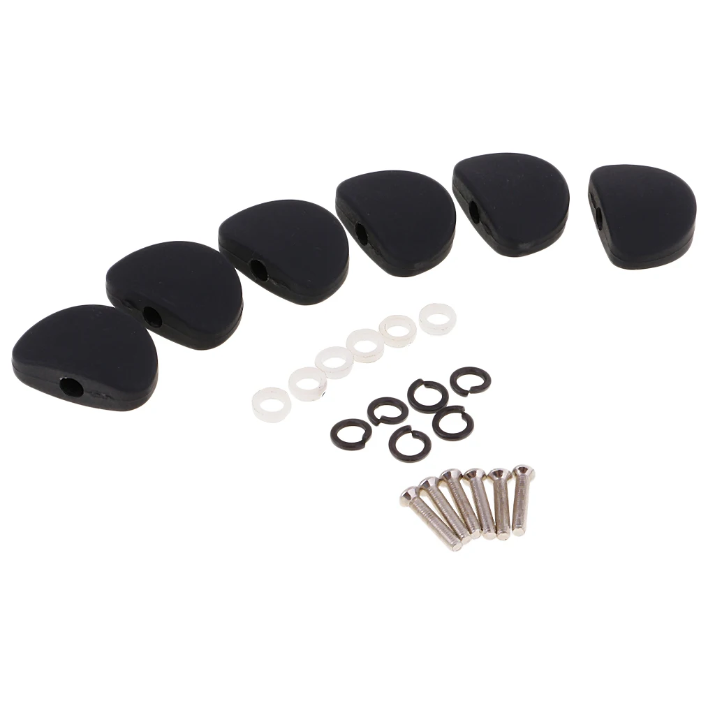 Set/6pcs Tuning Pegs Tuners Machine Head Buttons Knob Guitarist Tool Set Kit