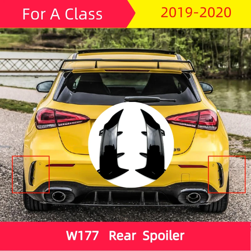Задний спойлер из АБС пластика для mercedes new A class W177 2019 2020 A180 A200 A250 A45 отделочная губа