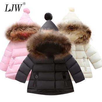 

Baby Girls Jackets Autumn Winter Kids Jacket Fur Girls Warm Thick Hooded Coat Children Outerwear 1-6 Y Toddler Girl Boy Clothing