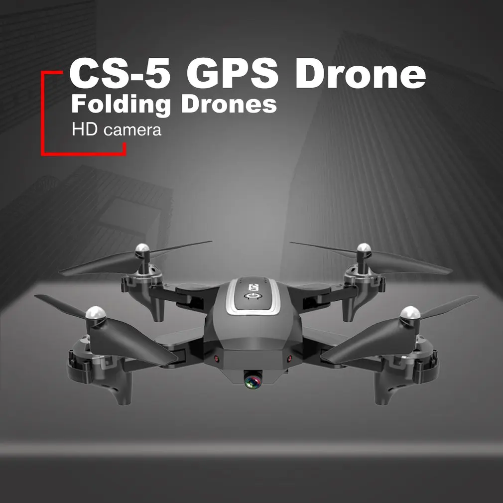  CS-5 GPS Drone mit 4K HD Kamera Folding Drohnen Vier-achse Hubschrauber Eine Rückkehr Schlüssel WIF