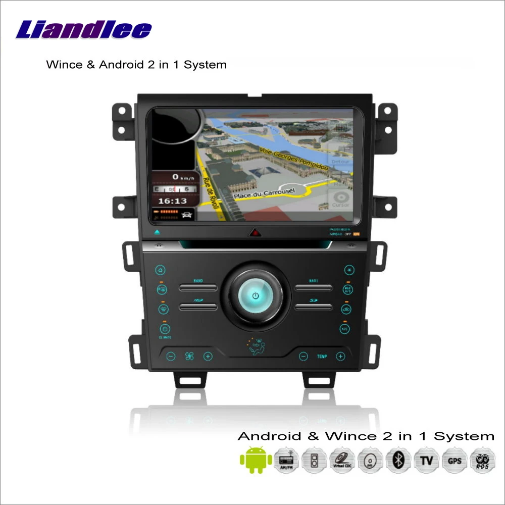 

For Ford Edge 2013~2014 Car Radio CD DVD Player GPS Navigation Advanced Wince & Android 2 in 1 S160 System