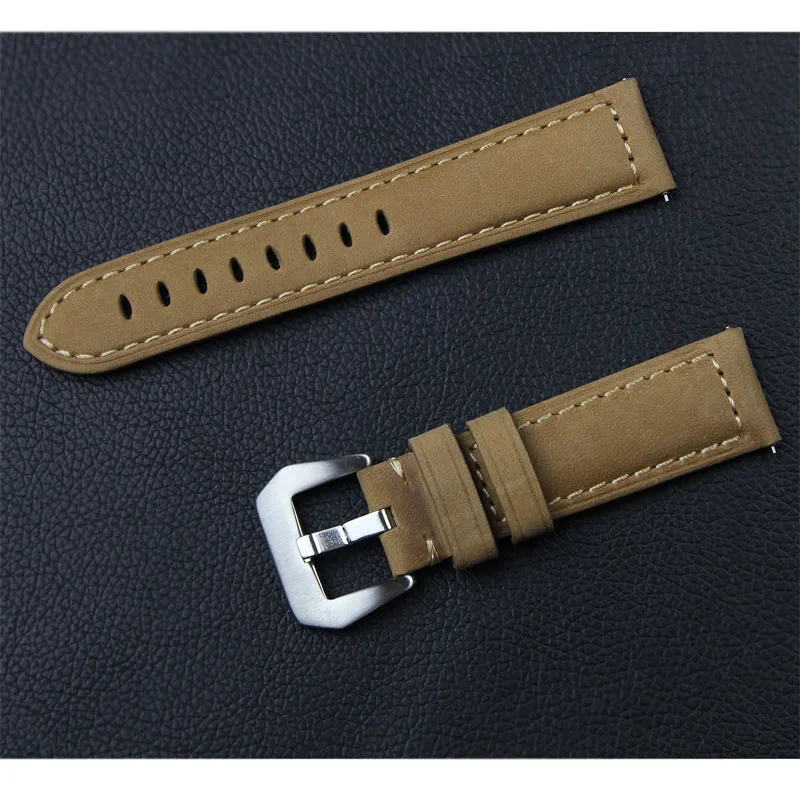 light brown Huawei watch GT 2 кожаный ремешок для samsung Galaxy watch 46 мм gear s3 Frontier band браслет 22 мм ремешок gear S 3 Классический 46 мм - Цвет ремешка: light brown