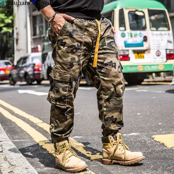 

Fashion Men Jeans Classical Army Pants High Street Jeans Jogger Pants Big Pocket Military Cargo Pants Clothes Plus Size Men