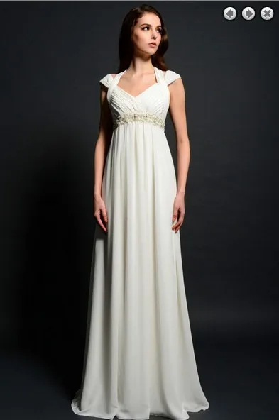 Новая мода макси невесты горничной vestidos Формальное вечернее платье размера плюс белое длинное Расшитое Бисером Пояс Выпускные платья