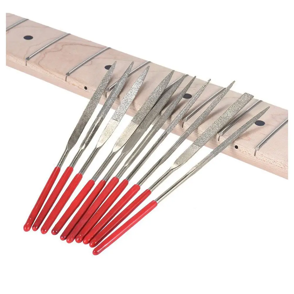 Dragonpad-10Pcs-Set-Guitar-Fret-Nut-Saddle-Slot-Pickguard-Grinding-File ...
