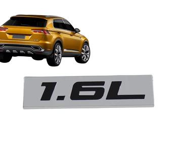 

Chrome Black 1.6L 1.6 L for Engine Fender Trunk Lid Emblem Decal Badge Sticker