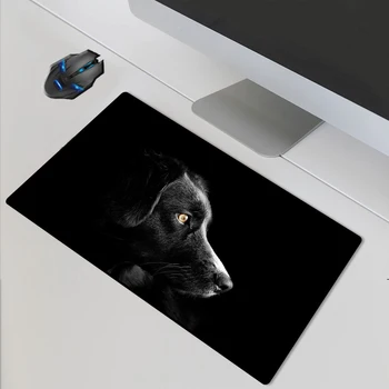 

Yuzuoan Computer Oversized Computer Pad Sad Dog HD Office Desk Pad Thicken Lock-edge PC Game Player Keyboard Mouse Pad XL 90X40