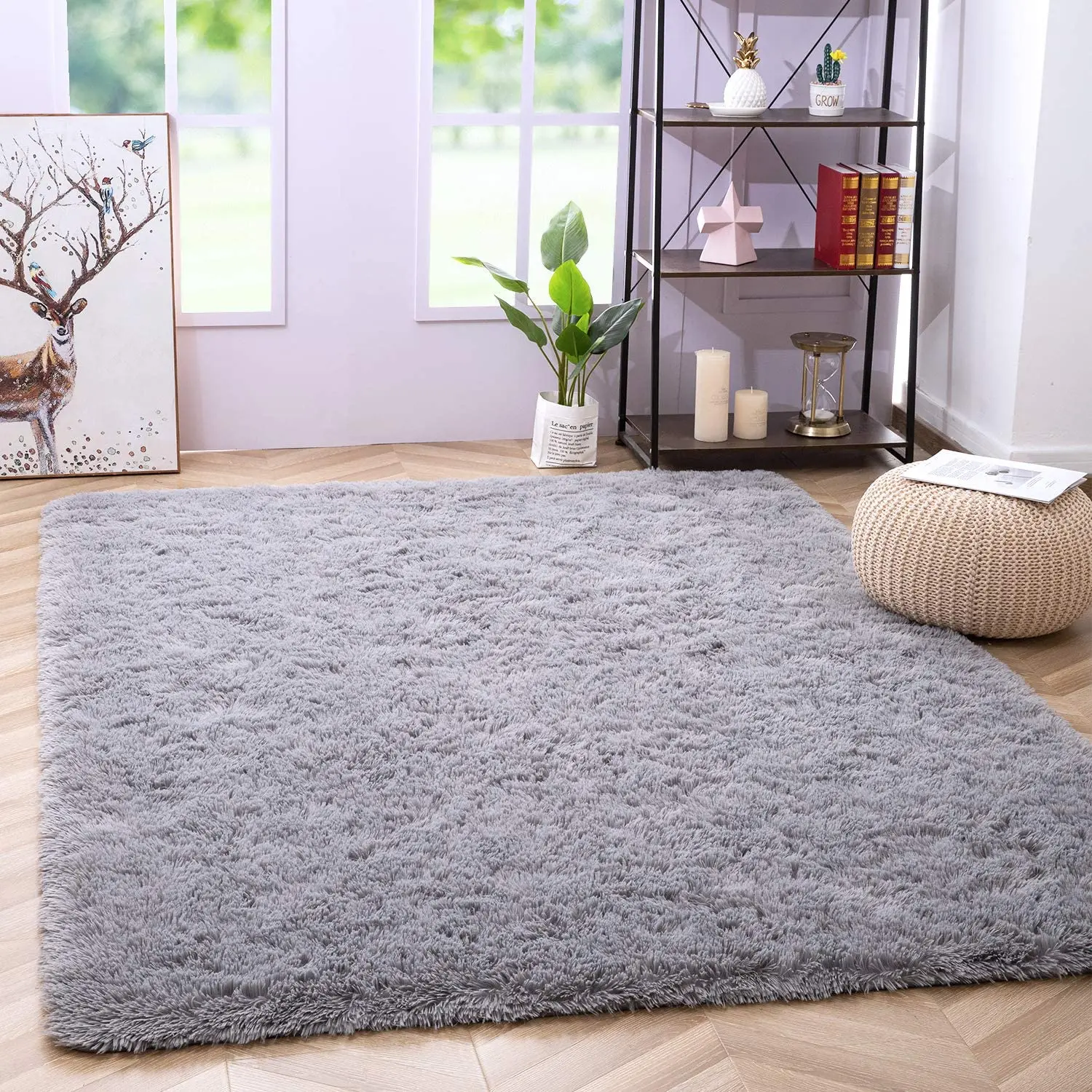

Luxury Fluffy Rug Ultra Soft Shag Rug for Living Room Shaggy Furry Floor Carpet Nursery Rugs Modern Indoor Home Decor Carpet Mat