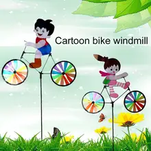 Пластиковый 3D Pinwheel наружный цвет случайный ветер Спиннер ветряная мельница