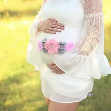 Европа и Америка Горячая Распродажа потрепанная шифоновая пояс Подсолнух девушки невесты пояс формальное платье аксессуары для беременных женщин фотосъемка