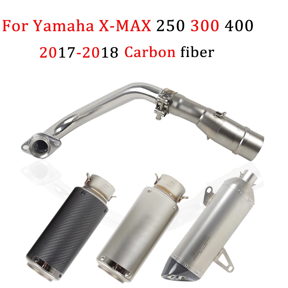 Выхлопная труба мотоцикла для Yamaha XMAX X-MAX 250 300 400 XMAX250 2017 2018 18 Escape без шнуровки