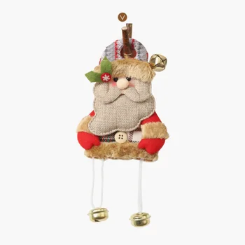 

Christmas Pendant Plush Doll With Bells Decorative Hanging Ornaments Holiday Door Tree Home Decor Xmas Gifts