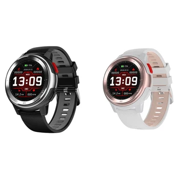 

2 Pcs DT68 IP68 Waterproof Bluetooth Sport Smartwatch Tracker Heart Rate Monitor Bracelet, Black Gray & White Gold