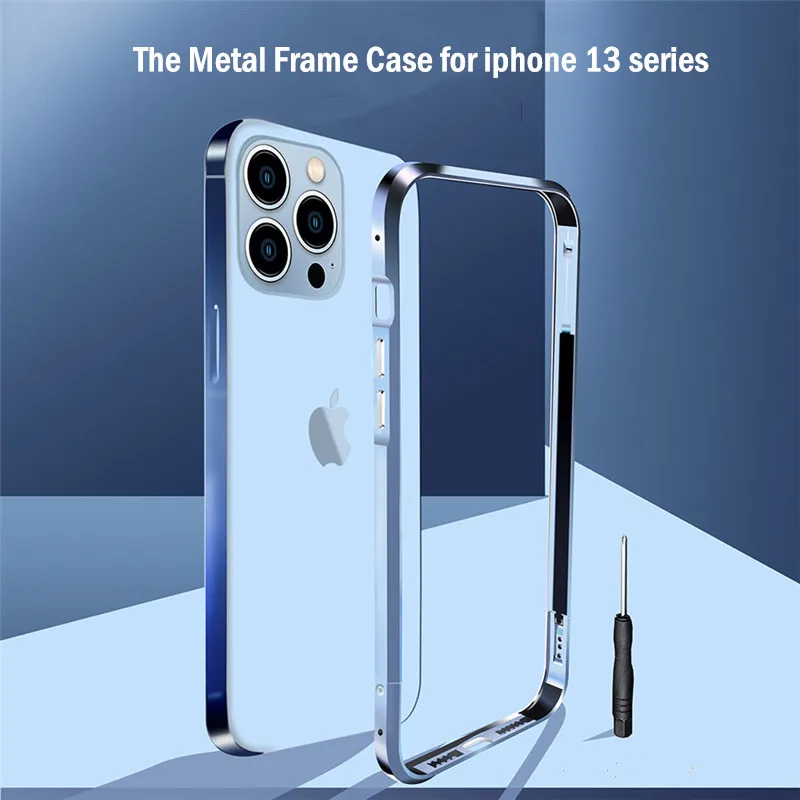 Luxury Steel Metal Frame Case For Iphone 13 Pro 13 Pro Max 13 Armor