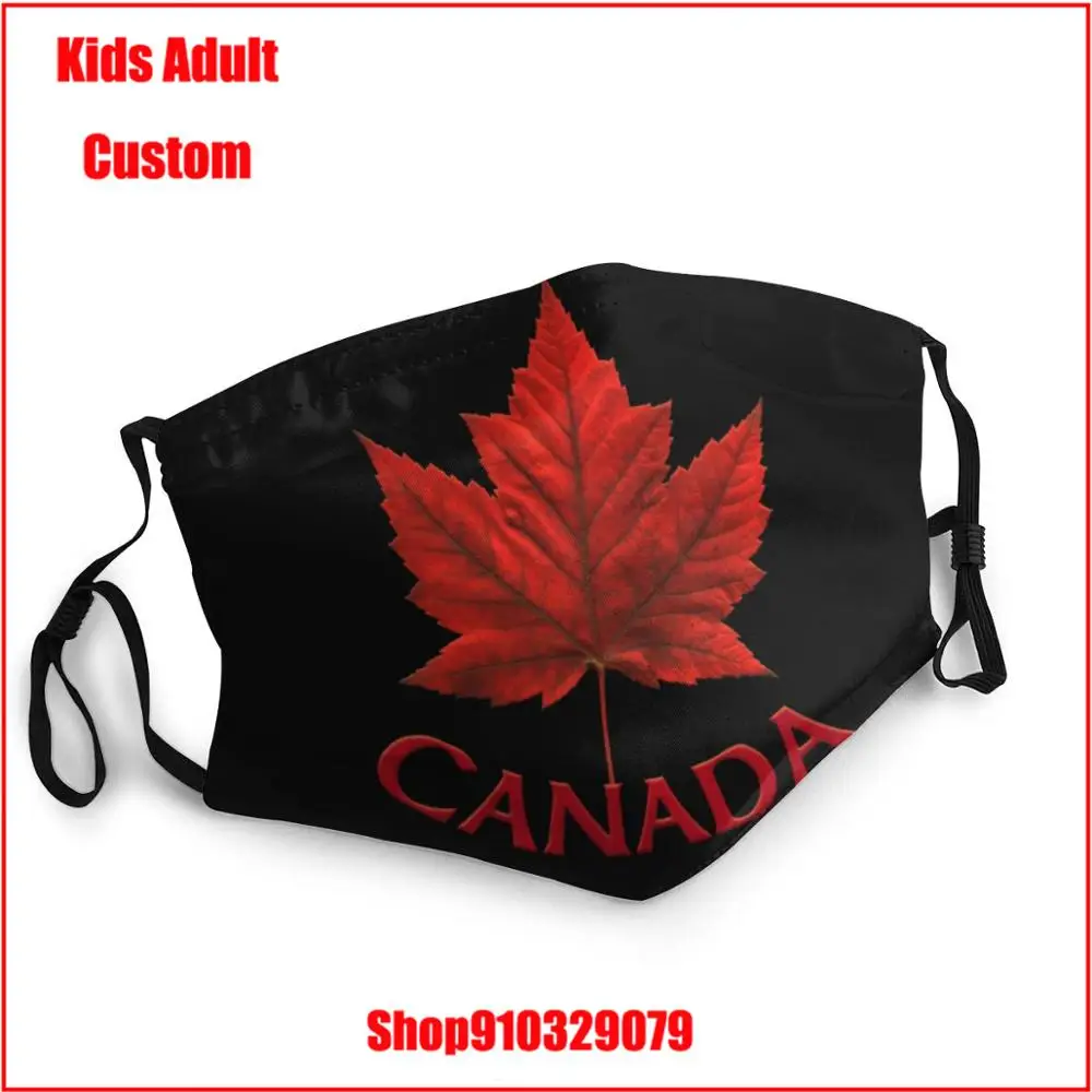 Fashion Earloop Mouth Mask Anti-Dust with Adjustable Windproof Canada Souvenir Maple Leaf Gifts Design mascaras de tela lavable |