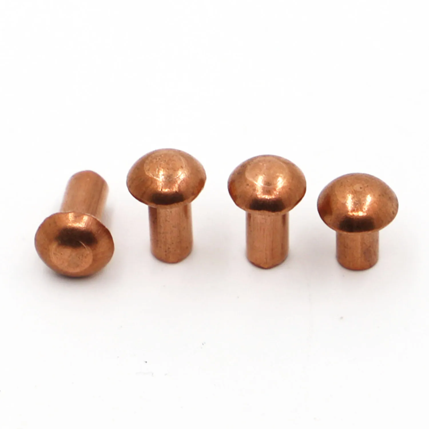 Copper Rivets 1-50pcs M1.5 M2.0 M2.5 M3 M4 M5 M6 M8 Solid Round Head Alloy Self-plugging GB867